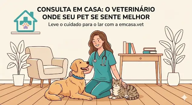 Consulta em casa: o veterinário onde seu pet se sente melhor